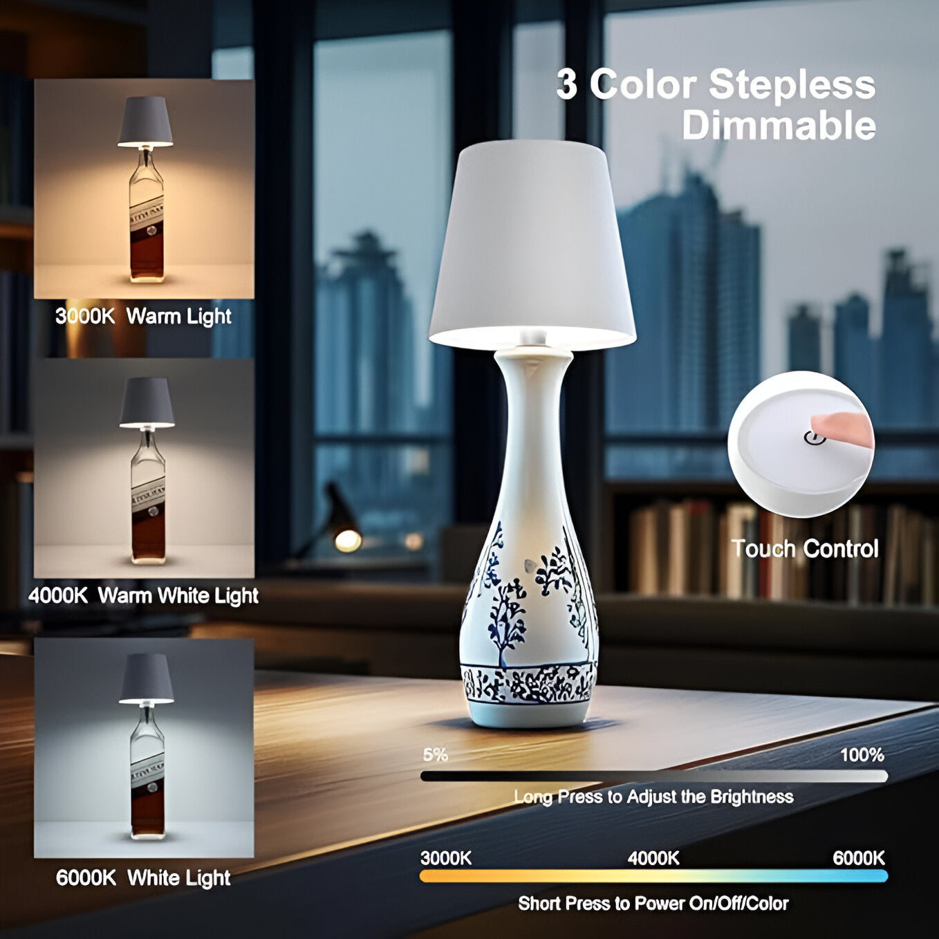 Wireless Bottle Lamp